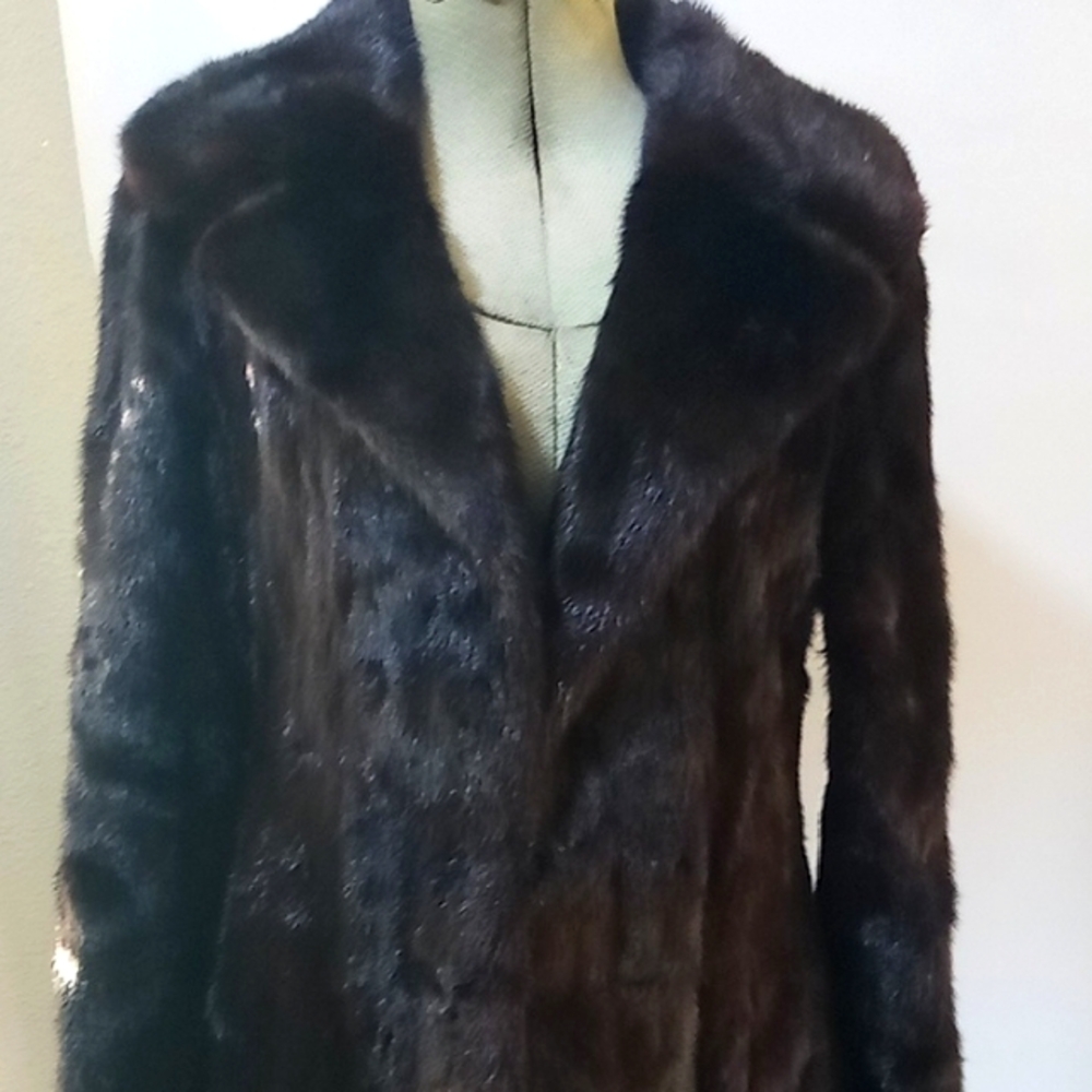 Saks Fifth Ave Full Length Russian Mink Fur Coat